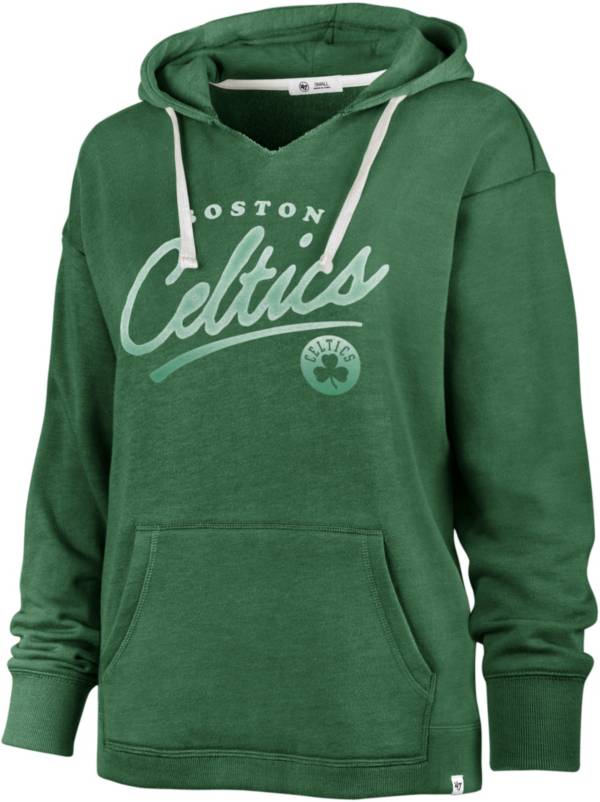 '47 Women's Boston Celtics Green Cross Script Hoodie