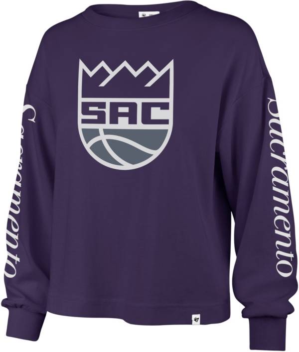 '47 Women's Sacramento Kings Purple Long Sleeve T-Shirt