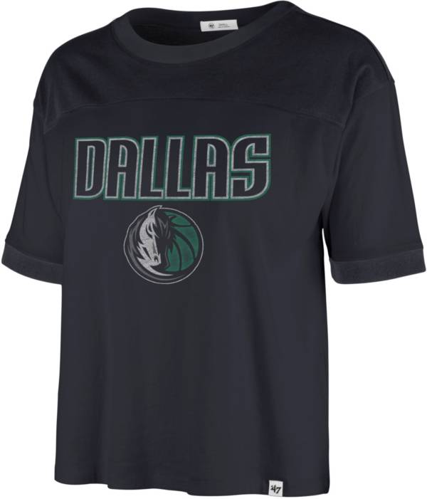 '47 Women's 2021-22 City Edition Dallas Mavericks Blue Billie Cropped T-Shirt