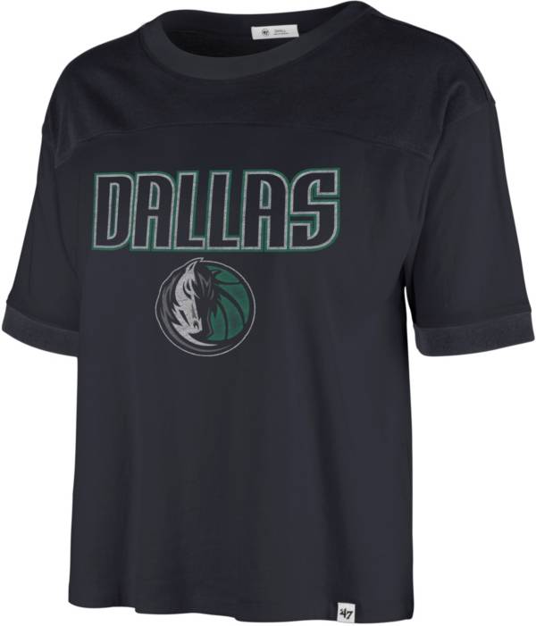'47 Women's 2021-22 City Edition Dallas Mavericks Blue Billie Cropped T-Shirt product image