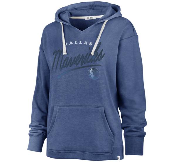 '47 Women's Dallas Mavericks Blue Cross Script Hoodie