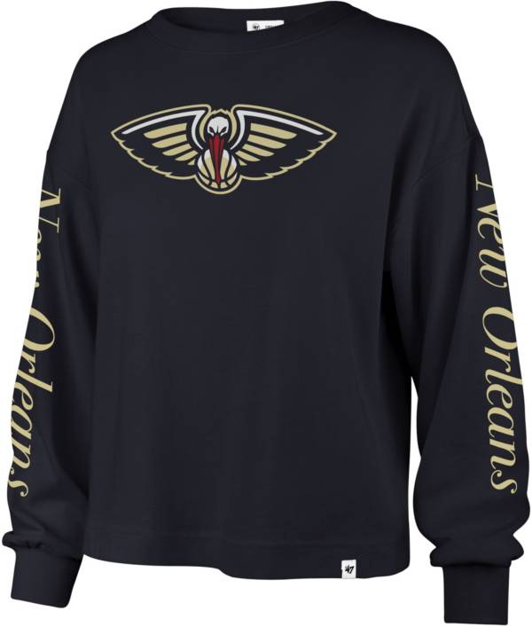 '47 Women's New Orleans Pelicans Blue Long Sleeve T-Shirt