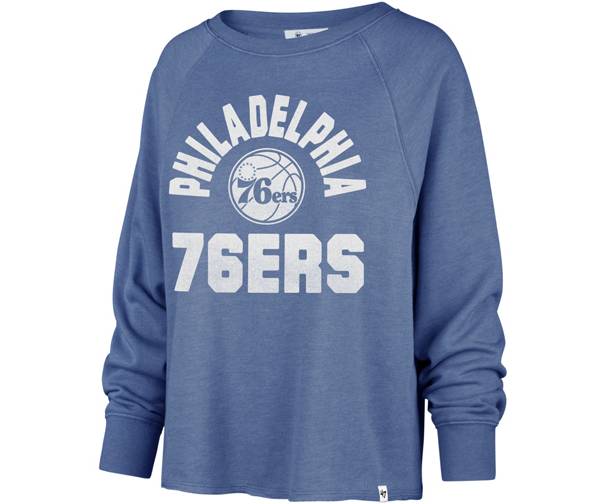 ‘47 Women's Philadelphia 76ers Blue Crewneck Sweatshirt