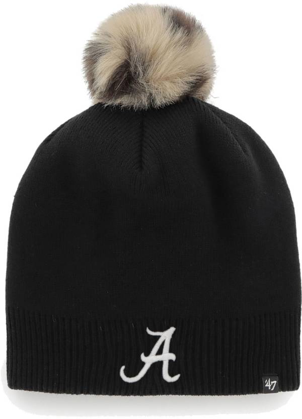 ‘47 Women's Alabama Crimson Tide Black Pom Knit Beanie