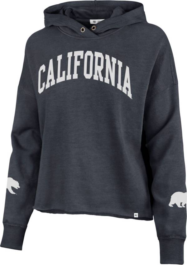 ‘47 Women's Cal Golden Bears Blue Cropped Pullover Hoodie