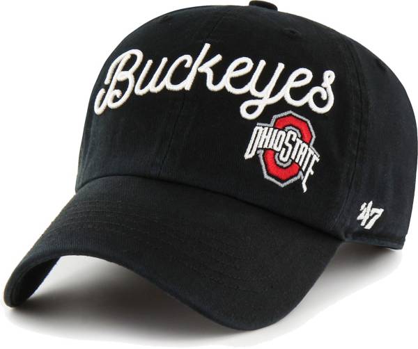 ‘47 Women's Ohio State Buckeyes Black Millie Clean Up Adjustable Hat