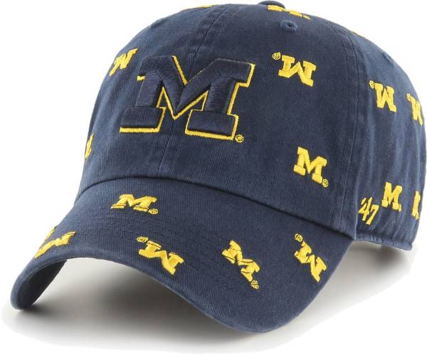 ‘47 Women's Michigan Wolverines Blue Confetti Adjustable Hat