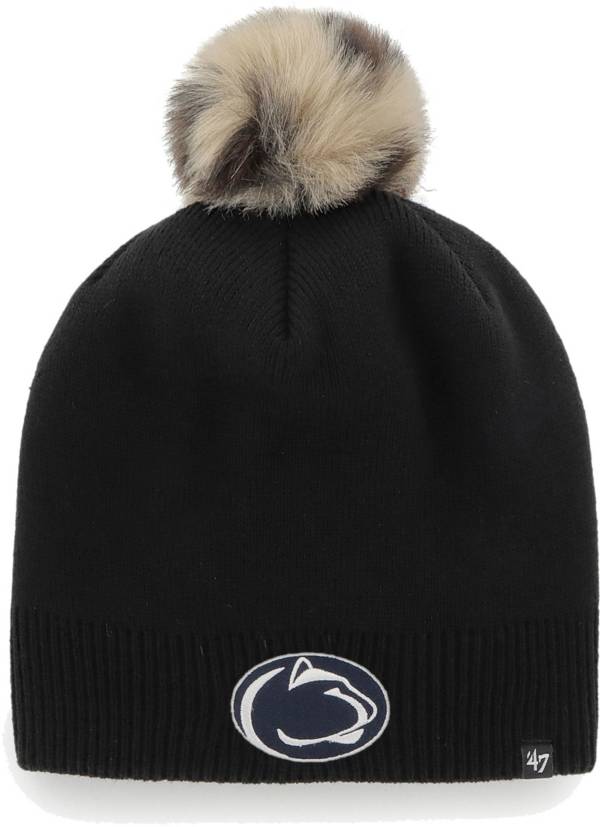 ‘47 Women's Penn State Nittany Lions Black Pom Knit Beanie