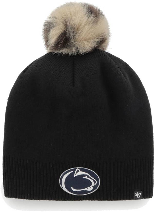 ‘47 Women's Penn State Nittany Lions Black Pom Knit Beanie product image