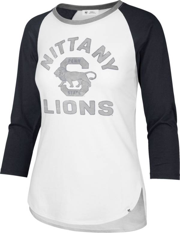 ‘47 Women's Penn State Nittany Lions White Long Sleeve Raglan T-Shirt