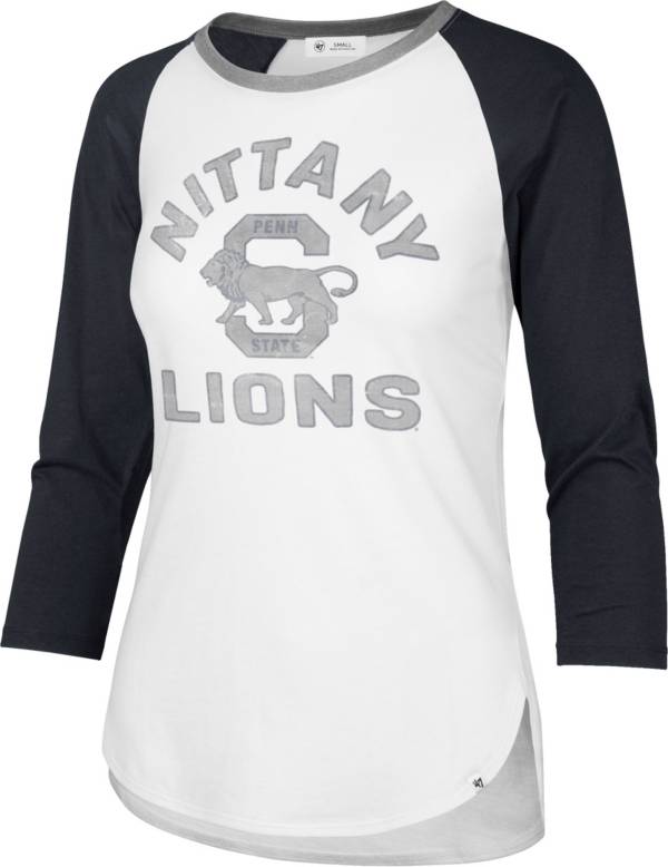 ‘47 Women's Penn State Nittany Lions White Long Sleeve Raglan T-Shirt product image