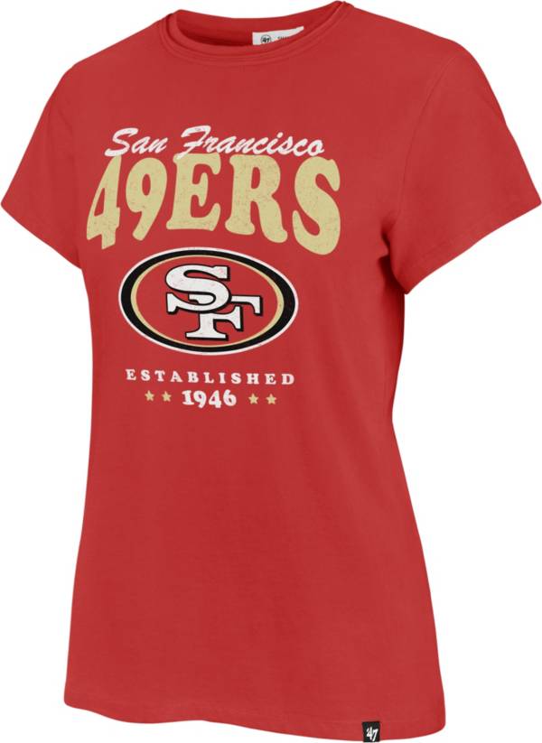 ‘47 Women's San Francisco 49ers Rally Cry Throwback Red T-Shirt