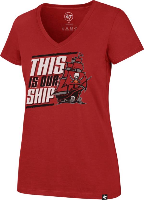 '47 Women's Tampa Bay Buccaneers This Is Our Ship Red T-Shirt