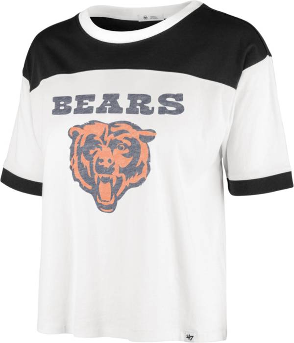 '47 Women's Chicago Bears White Billie Cropped T-Shirt