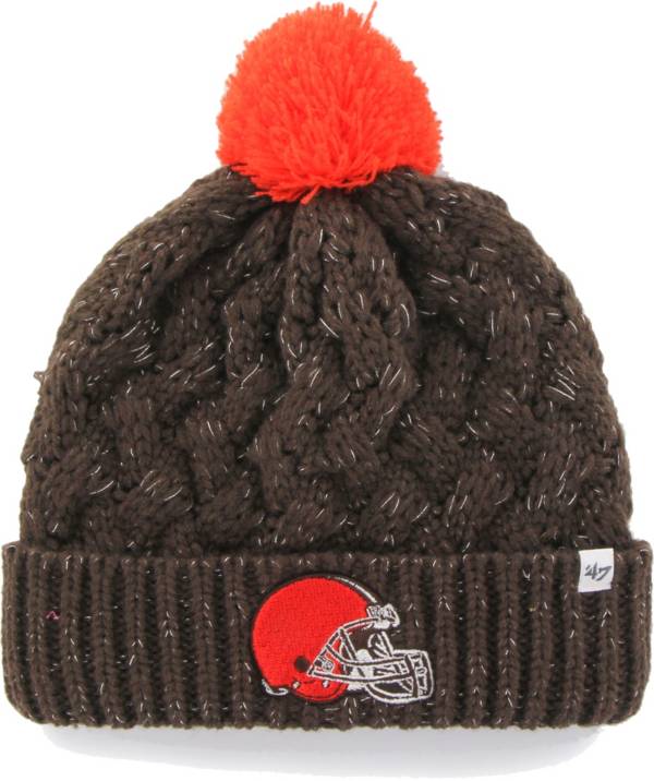 '47 Women's Cleveland Browns Brown Cuffed Fiona Knit Beanie