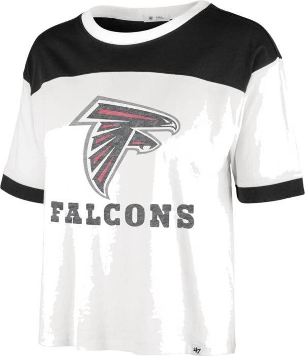 '47 Women's Atlanta Falcons White Billie Cropped T-Shirt