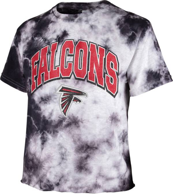 '47 Women's Atlanta Falcons Tie Dye Tubular Cropped Tie Dye T-Shirt