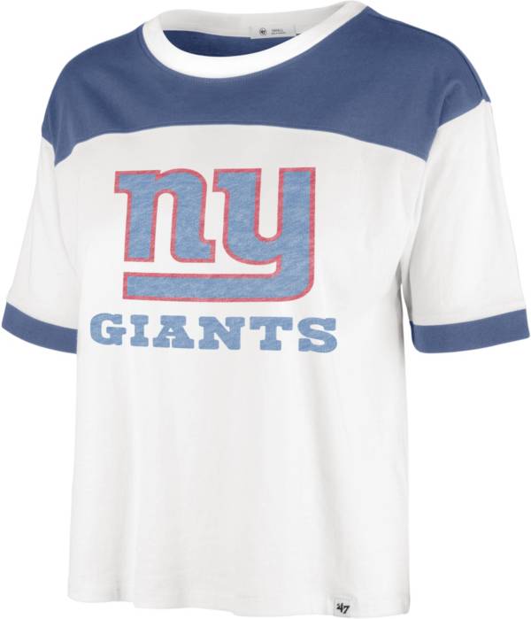 '47 Women's New York Giants White Billie Cropped T-Shirt