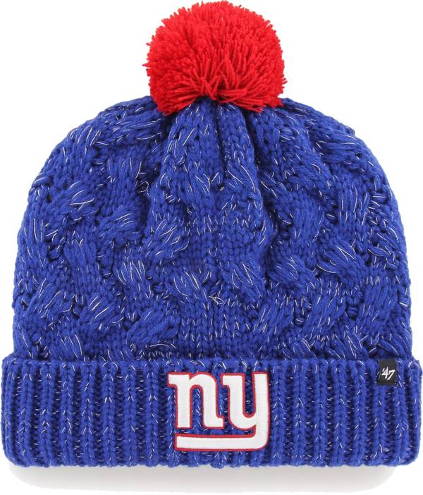 '47 Women's New York Giants Royal Cuffed Fiona Knit Beanie