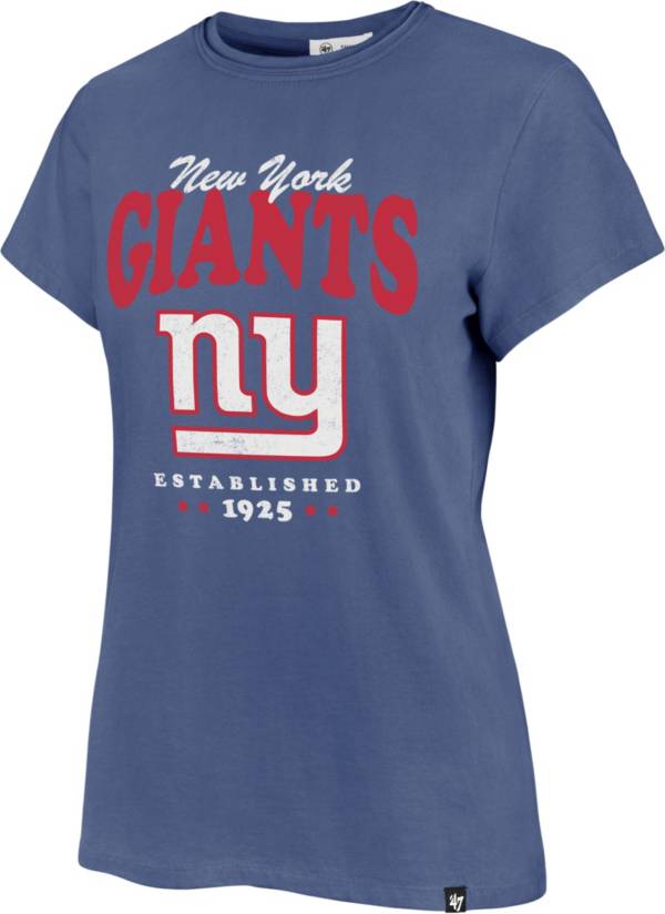 ‘47 Women's New York Giants Rally Cry Throwback Blue T-Shirt