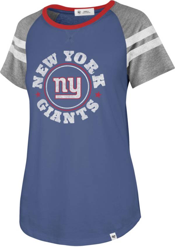 '47 Women's New York Giants Static Blue Raglan T-Shirt