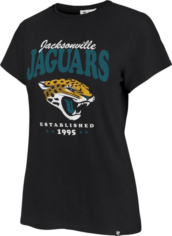 ‘47 Women's Jacksonville Jaguars Rally Cry Throwback Black T-Shirt product image