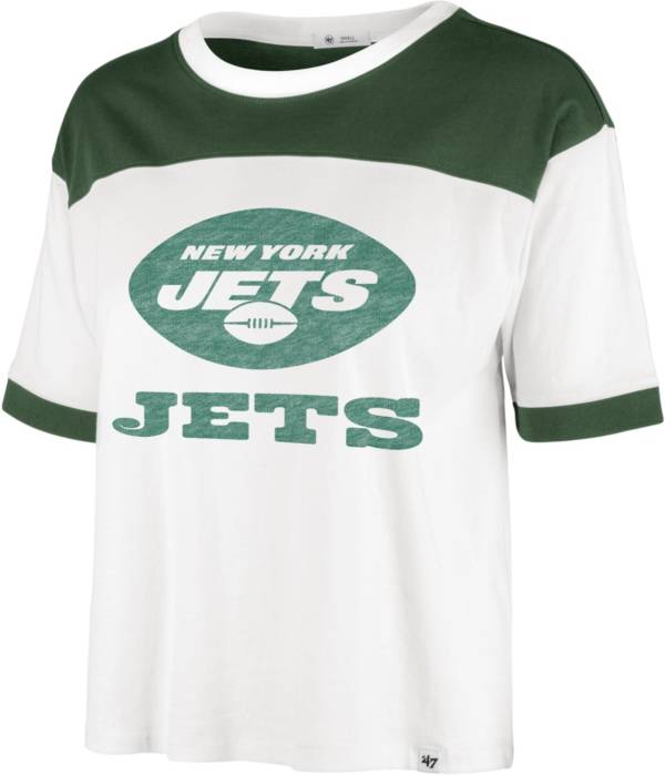 '47 Women's New York Jets White Billie Cropped T-Shirt
