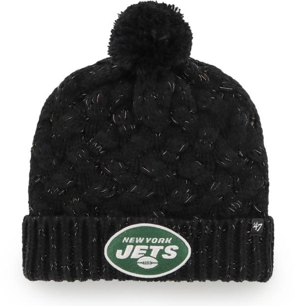 '47 Women's New York Jets Black Cuffed Fiona Knit Beanie