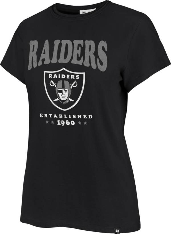 ‘47 Women's Las Vegas Raiders Rally Cry Throwback Black T-Shirt