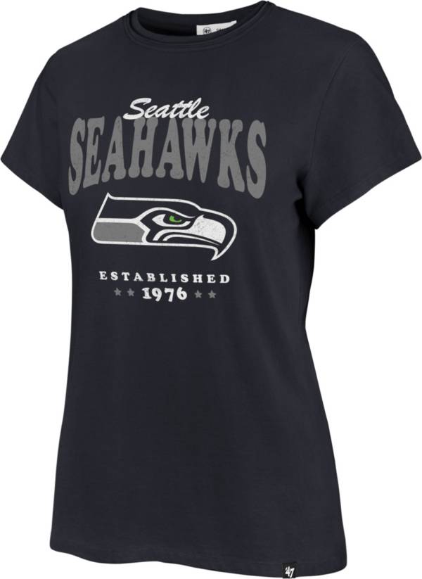 ‘47 Women's Seattle Seahawks Rally Cry Throwback Navy T-Shirt