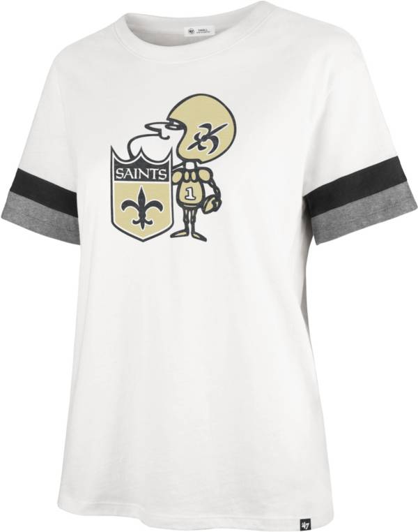 '47 Women's New Orleans Saints Premier Legacy Silver T-Shirt