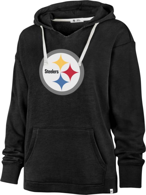 '47 Women's Pittsburgh Steelers Black Emerson Hoodie