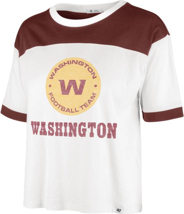 '47 Women's Washington Football Team White Billie Cropped T-Shirt