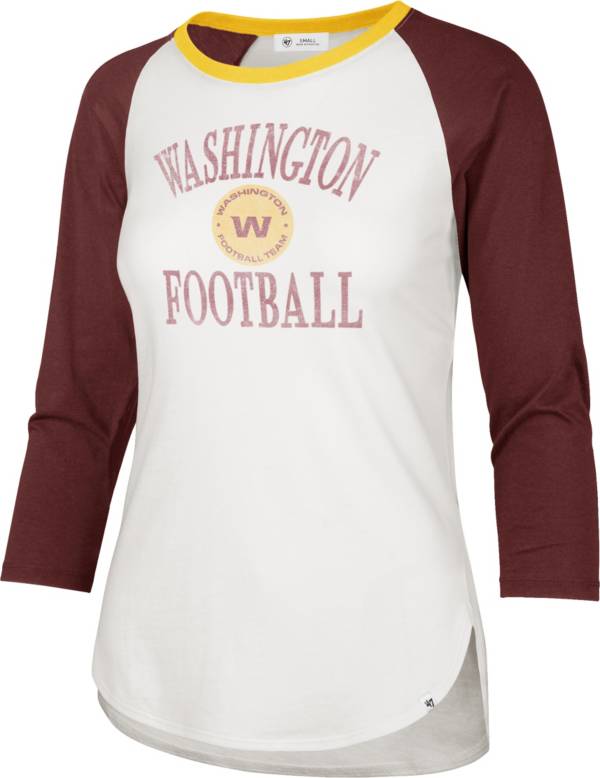 '47 Women's Washington Football Team White Long Sleeve Raglan T-Shirt