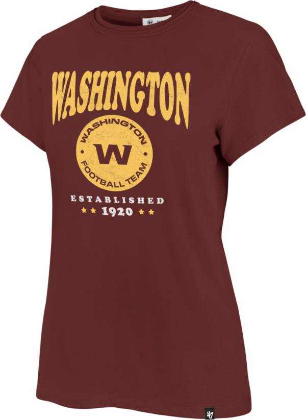 ‘47 Women's Washington Football Team Rally Cry Throwback Red T-Shirt