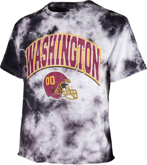 '47 Women's Washington Football Team Tie Dye Tubular Cropped Tie Dye T-Shirt