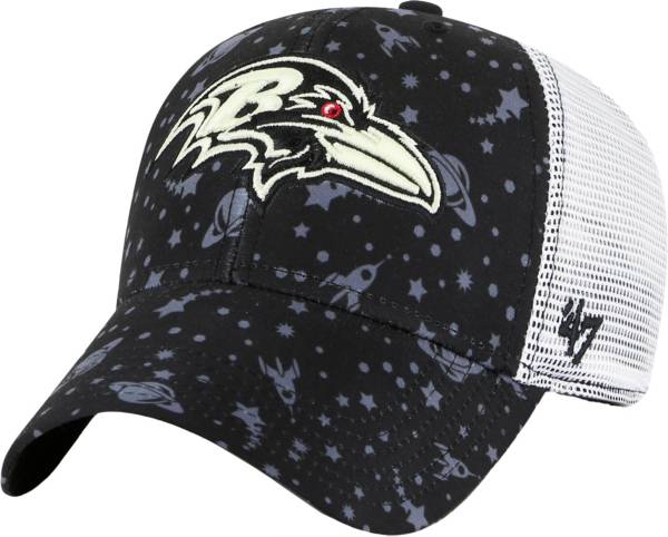 '47 Youth Baltimore Ravens Blast Off MVP Black Adjustable Hat