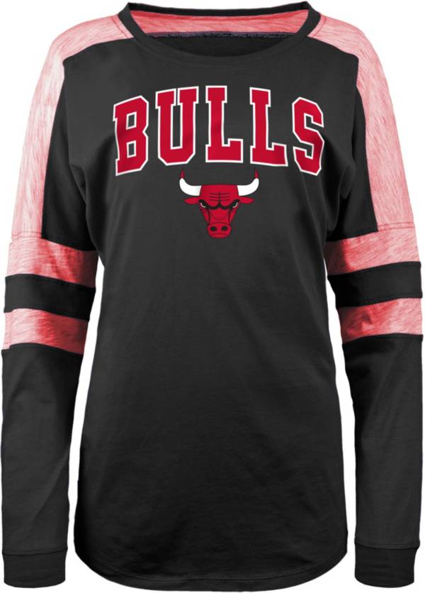5th & Ocean Women's Chicago Bulls Black Long Sleeve T-Shirt