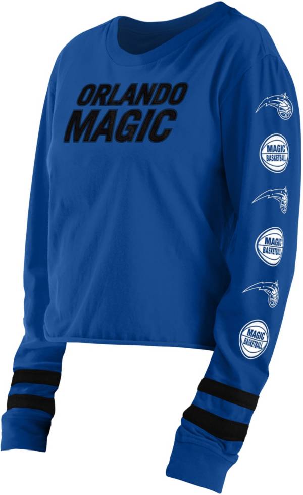 5th & Ocean Women's Orlando Magic Royal Wordmark Long Sleeve T-Shirt product image