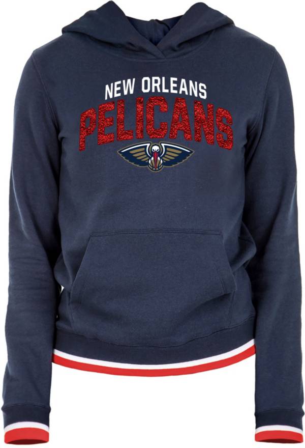 5th & Ocean Women's New Orleans Pelicans Navy Logo Hoodie
