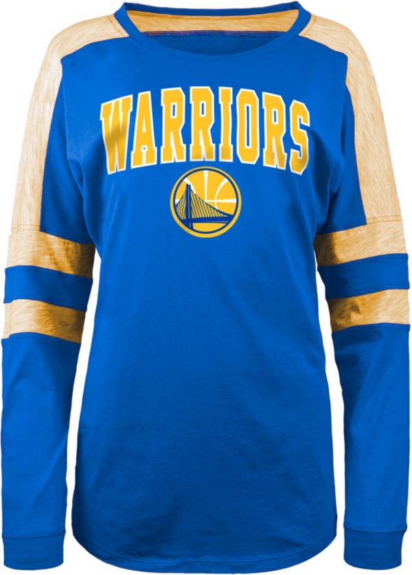 5th & Ocean Women's Golden State Warriors Royal Long Sleeve T-Shirt