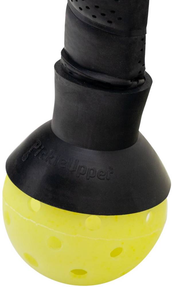 QOGIR Pickleball Ball Retriever: Easy Pickleball Ball Accessory to Pick Up Pickleball Balls Without Bending Over Attaches to Pickleball Paddle Bottom Fits Any Pickleball Paddles Black