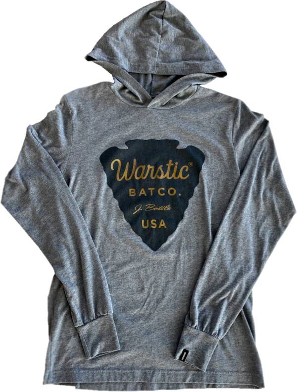 Warstic Men's Arrowhead Baseball Long Sleeve Hooded T-Shirt product image