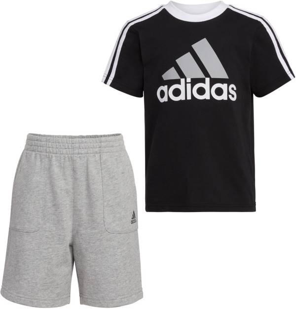 adidas Boys' 2 Piece French Terry Shorts Set