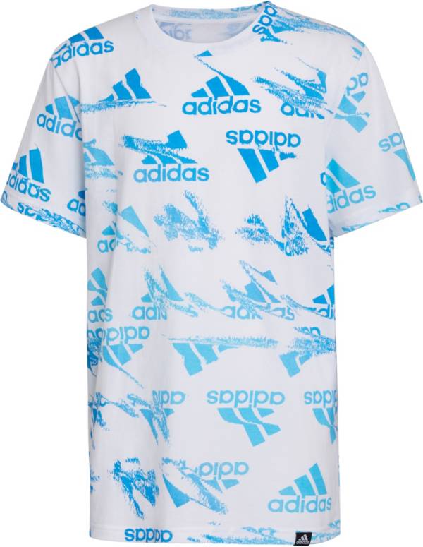 adidas Boys' Glitchy All Over Print T-Shirt product image