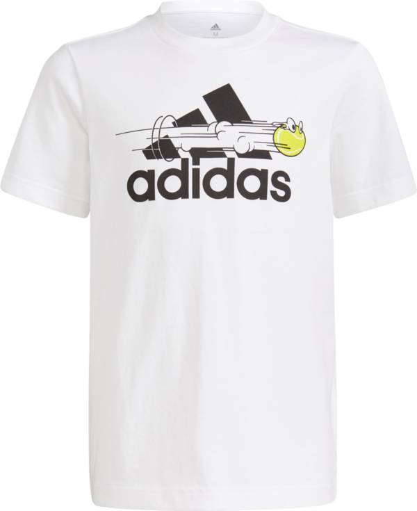adidas Boys Tennis Graphic Logo T-Shirt
