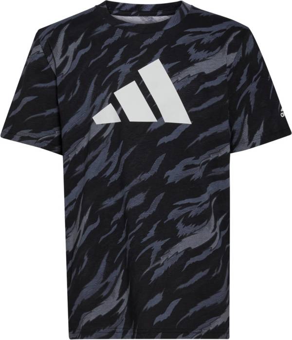 Adidas Boys' Short Sleeve Water Tiger Print T-Shirt