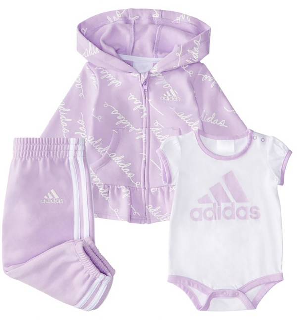 adidas Toddler Girls' Fleece 3-Piece Set