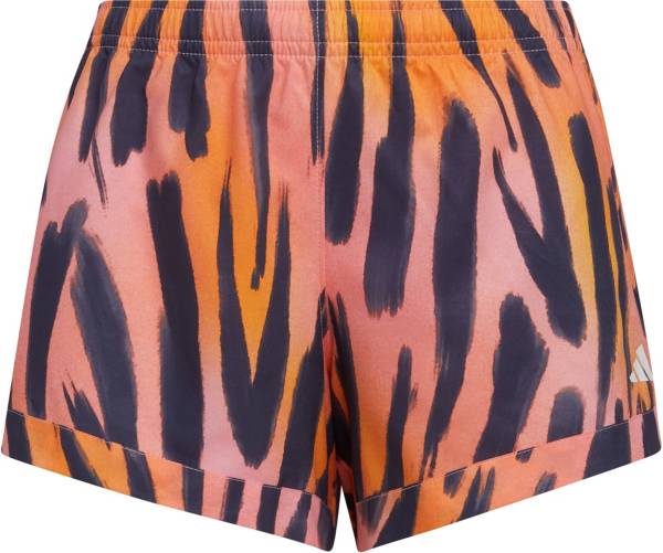 adidas Girls' All Over 3-Bar Woven Shorts