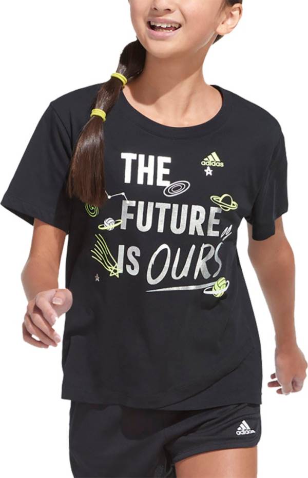 adidas Girls' Cross Over T-Shirt